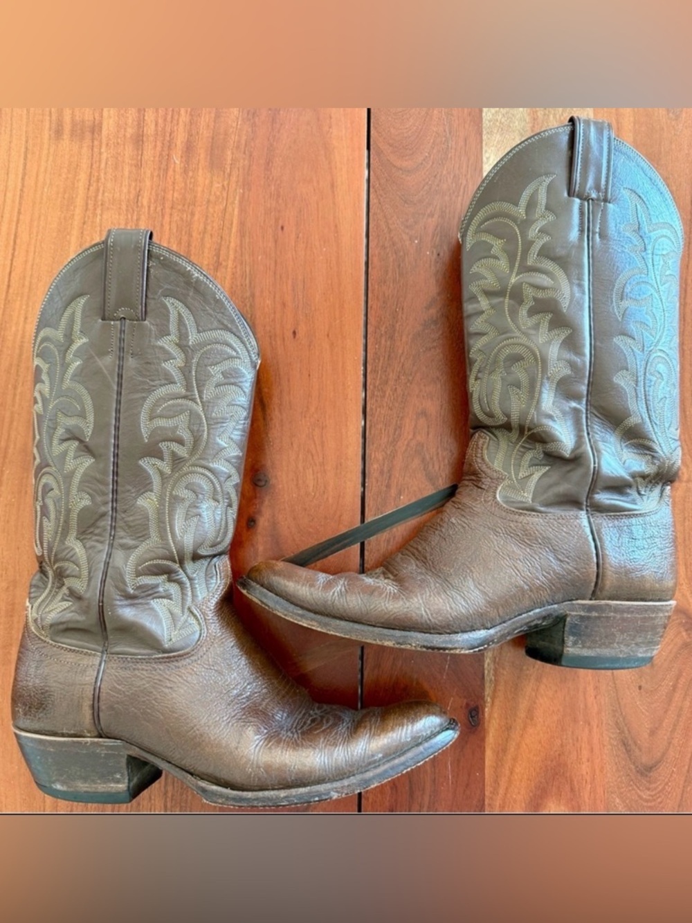 Justin Boots Dark Brown Western Boots